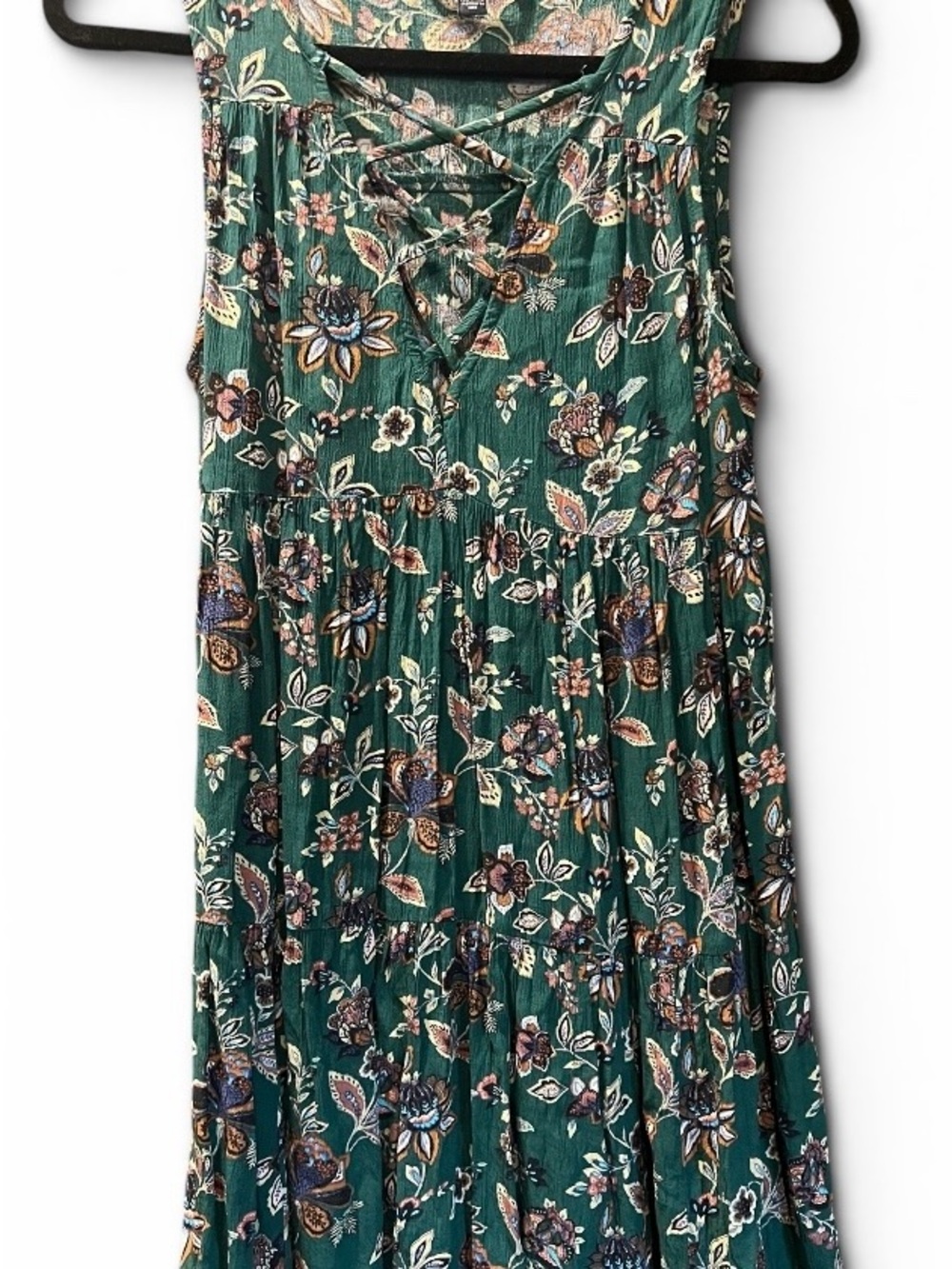 American Eagle Outfitters Dark Green Floral Dress
